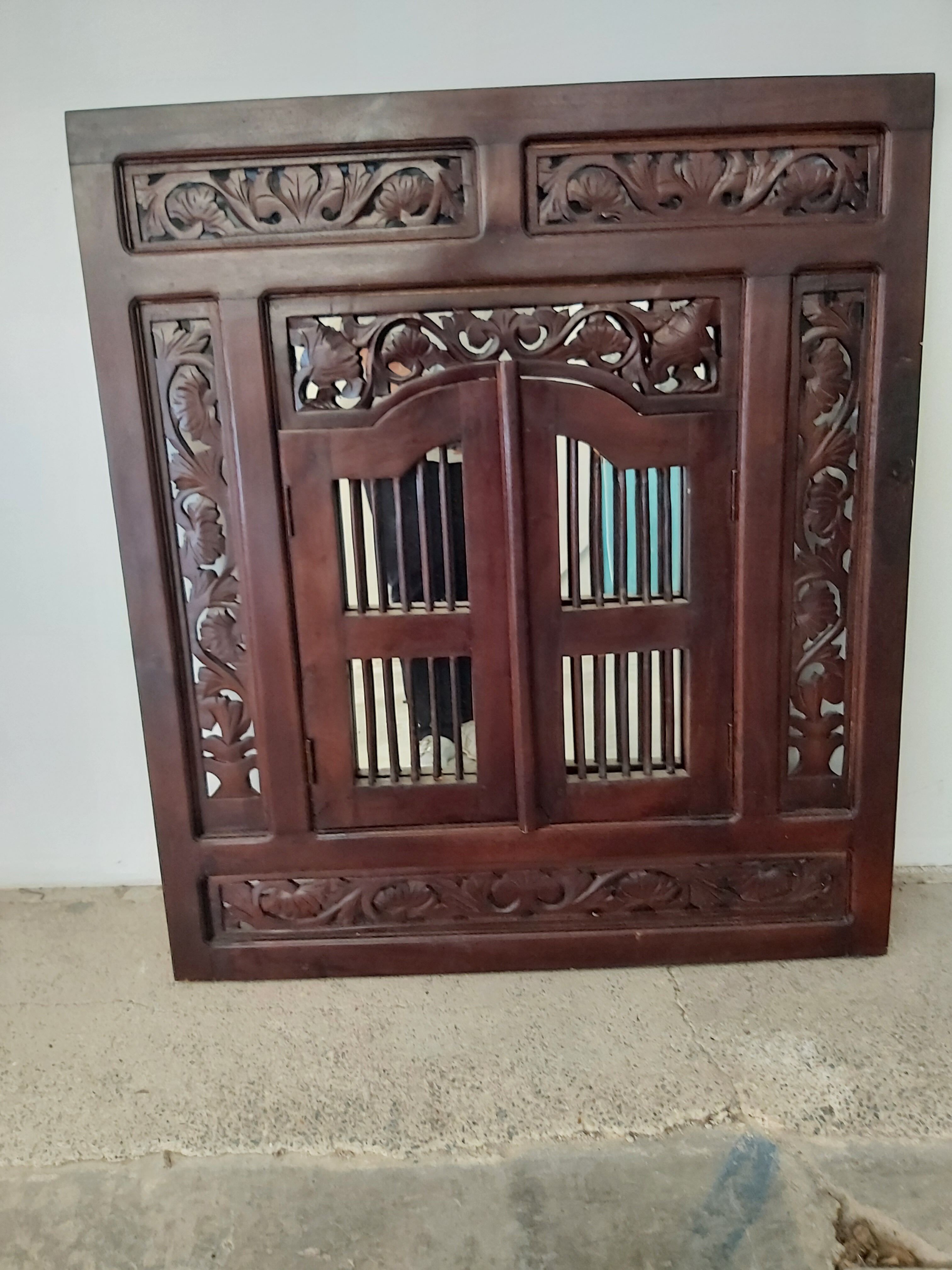 Indonesian window mirror