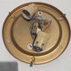 Vintage amber Glashutte limburg Helena Tynell glass lamp ø 31 cm