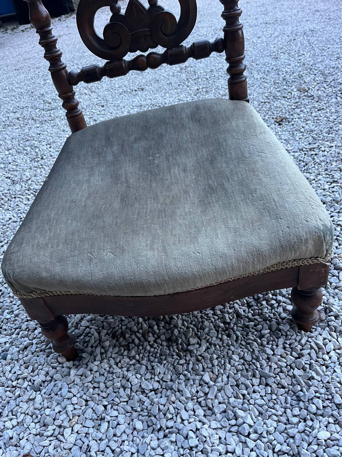 19th century prie-dieu chair