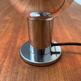 Vintage German table lamp in chrome and glass by Motoko Ishii for Staff.