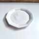 Round vintage Niderviller plate with a country decor.