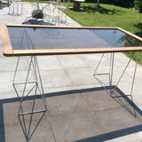 Coffee and high trestle table