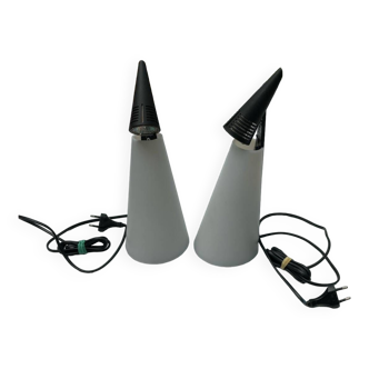 Pair of Hikaru Mori bedside lamps