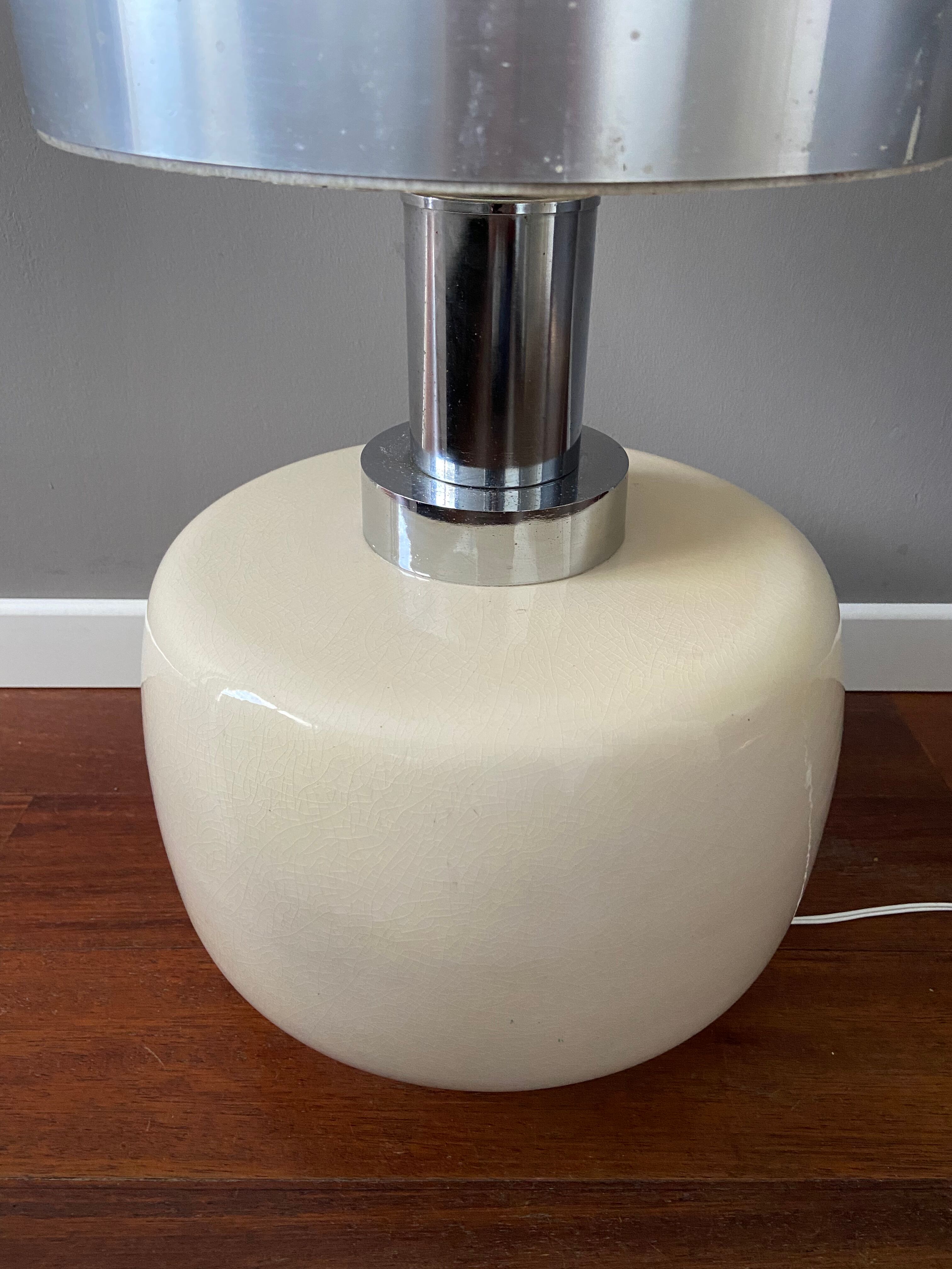 Cracked ceramic floor lamp