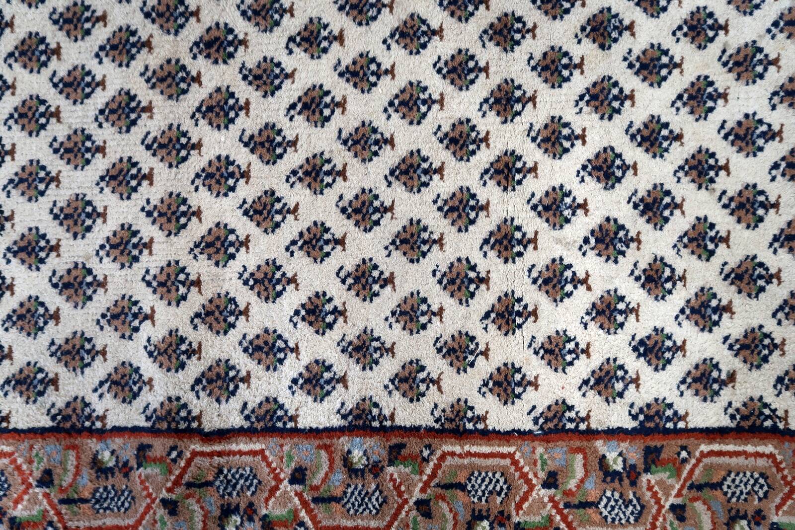 Tapis Seraband Vintage Fait Main en Laine – 72 x 139 cm - 1C944