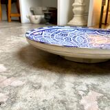 Blue glazed ceramic bowl