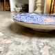 Blue glazed ceramic bowl