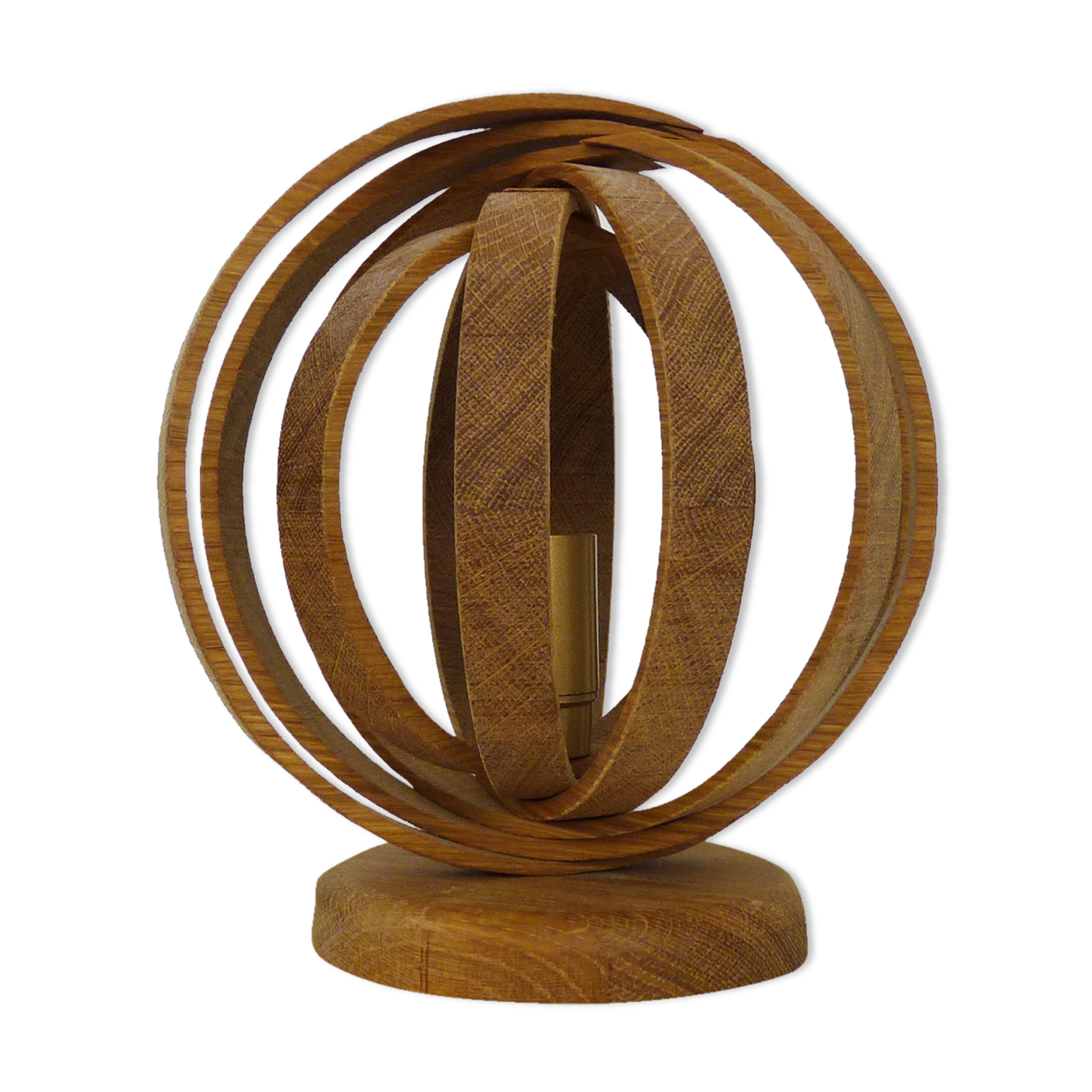 Modular lamp design in wood enaol