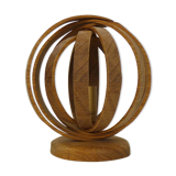 Modular lamp design in wood enaol