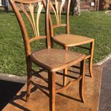 Pair of canning chairs.  new art