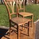 Pair of canning chairs.  new art