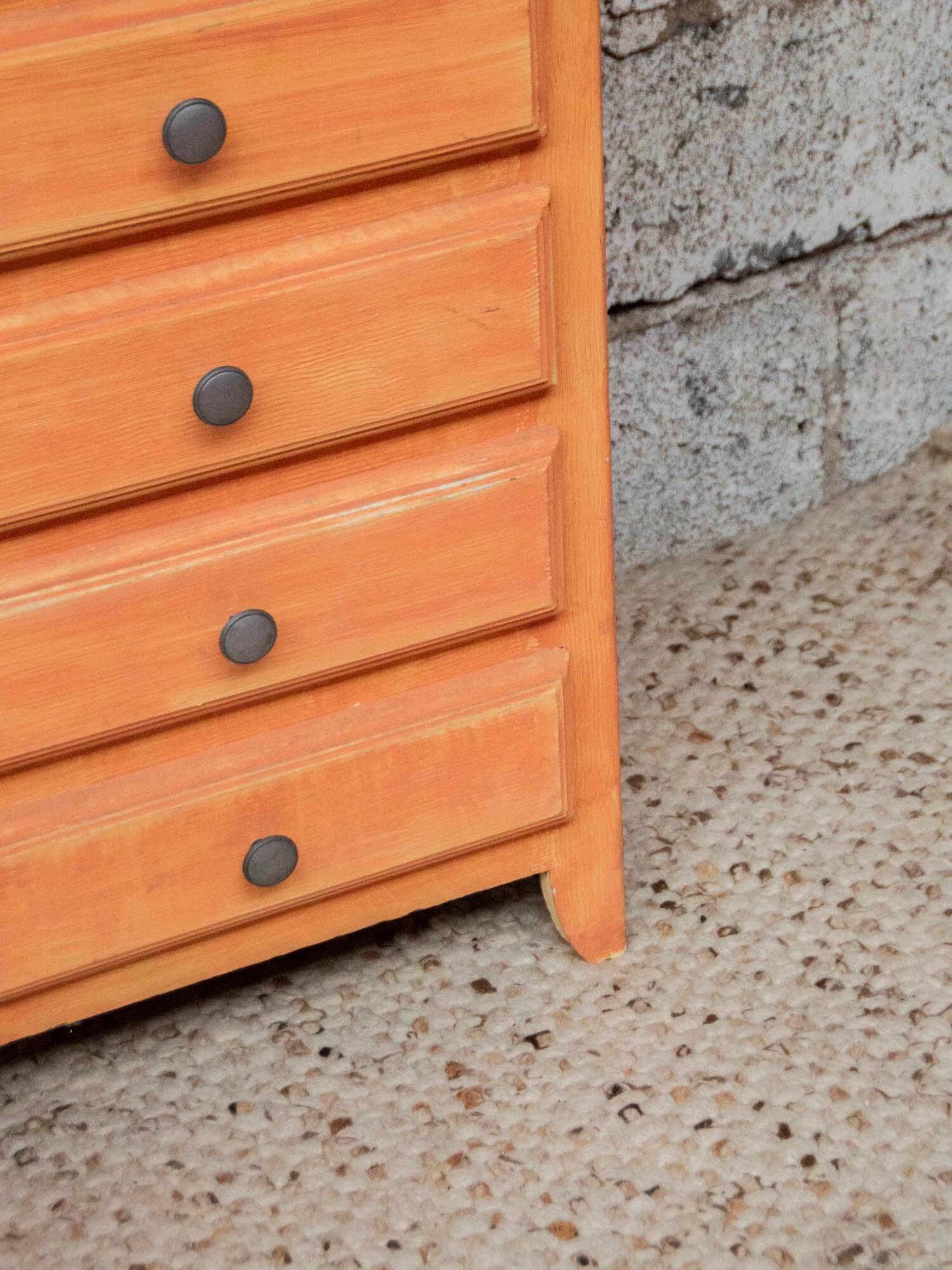 Commode semainier Chiffonnier vintage patine d'origine
