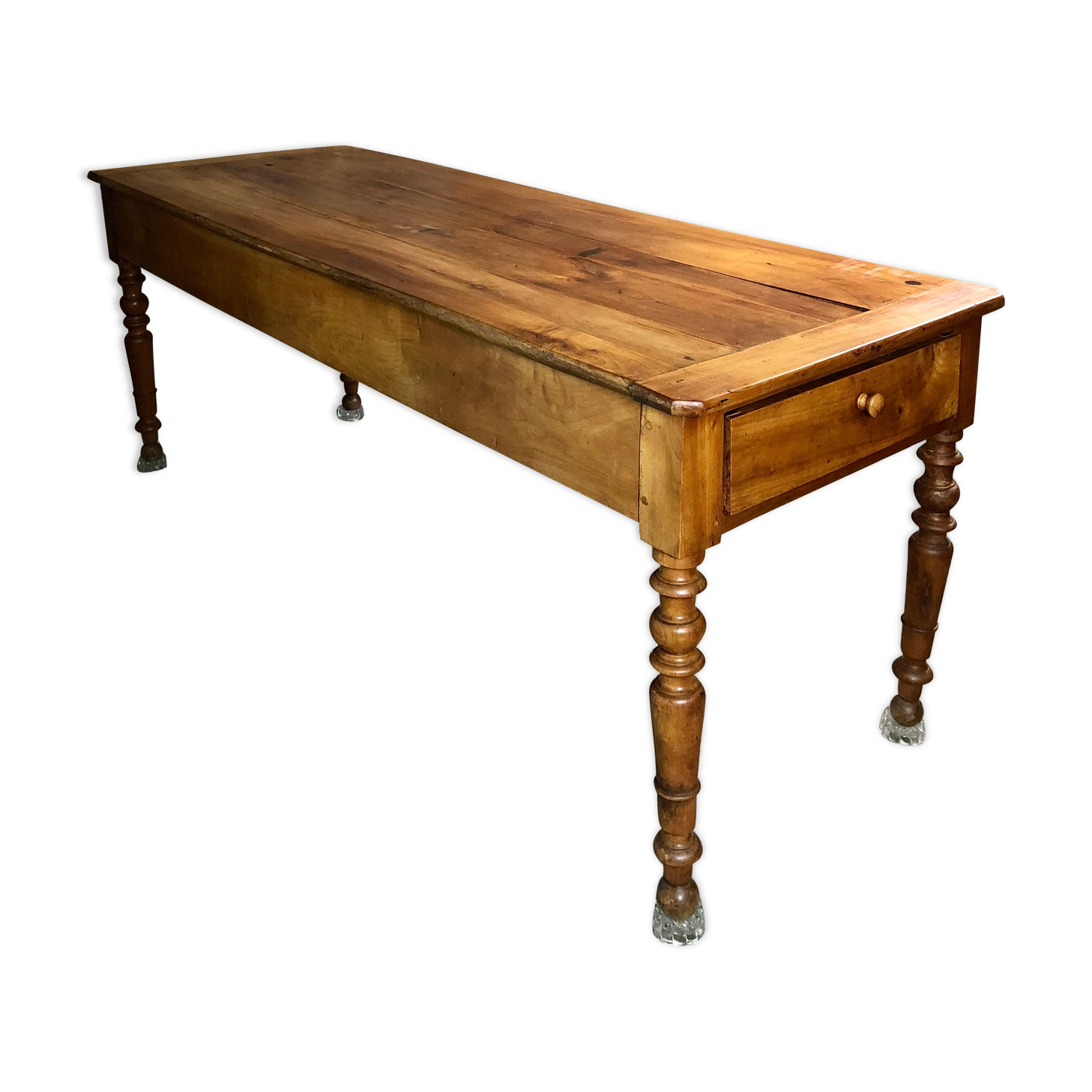 Table de ferme en merisier fin XIX eme