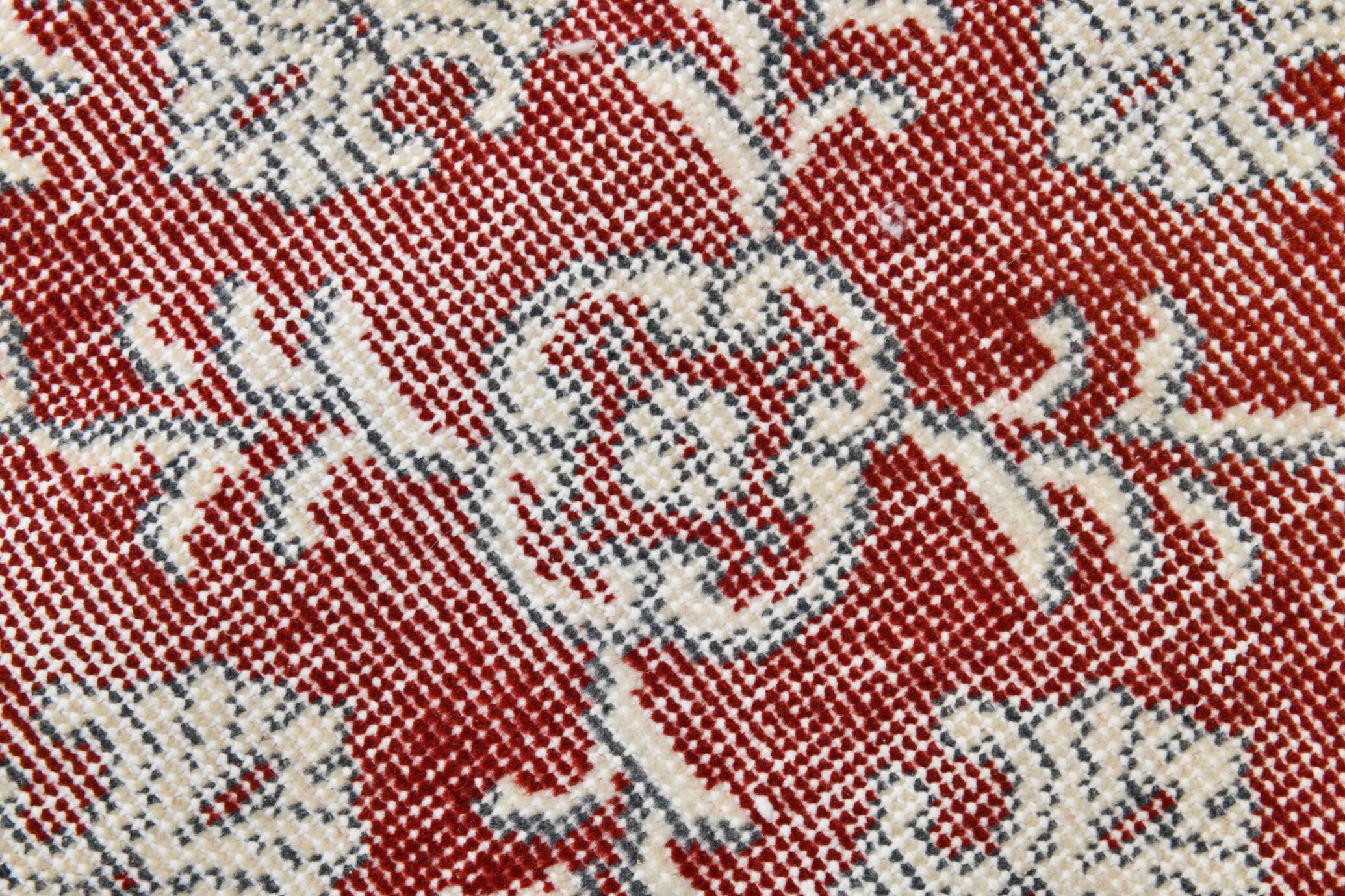 7x11 Brick Red & Beige Persian Vintage Rug, Floral Bohemian Decor,207x333Cm