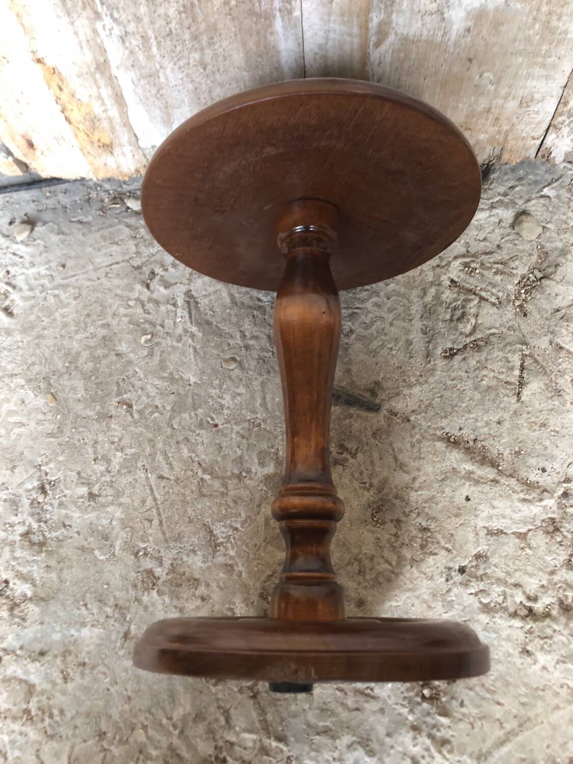 Sellette table appoint bois tourné vintage #a576