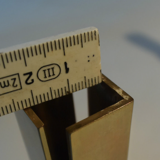 2 candlesticks with vintage-art-nouveau clamping rings