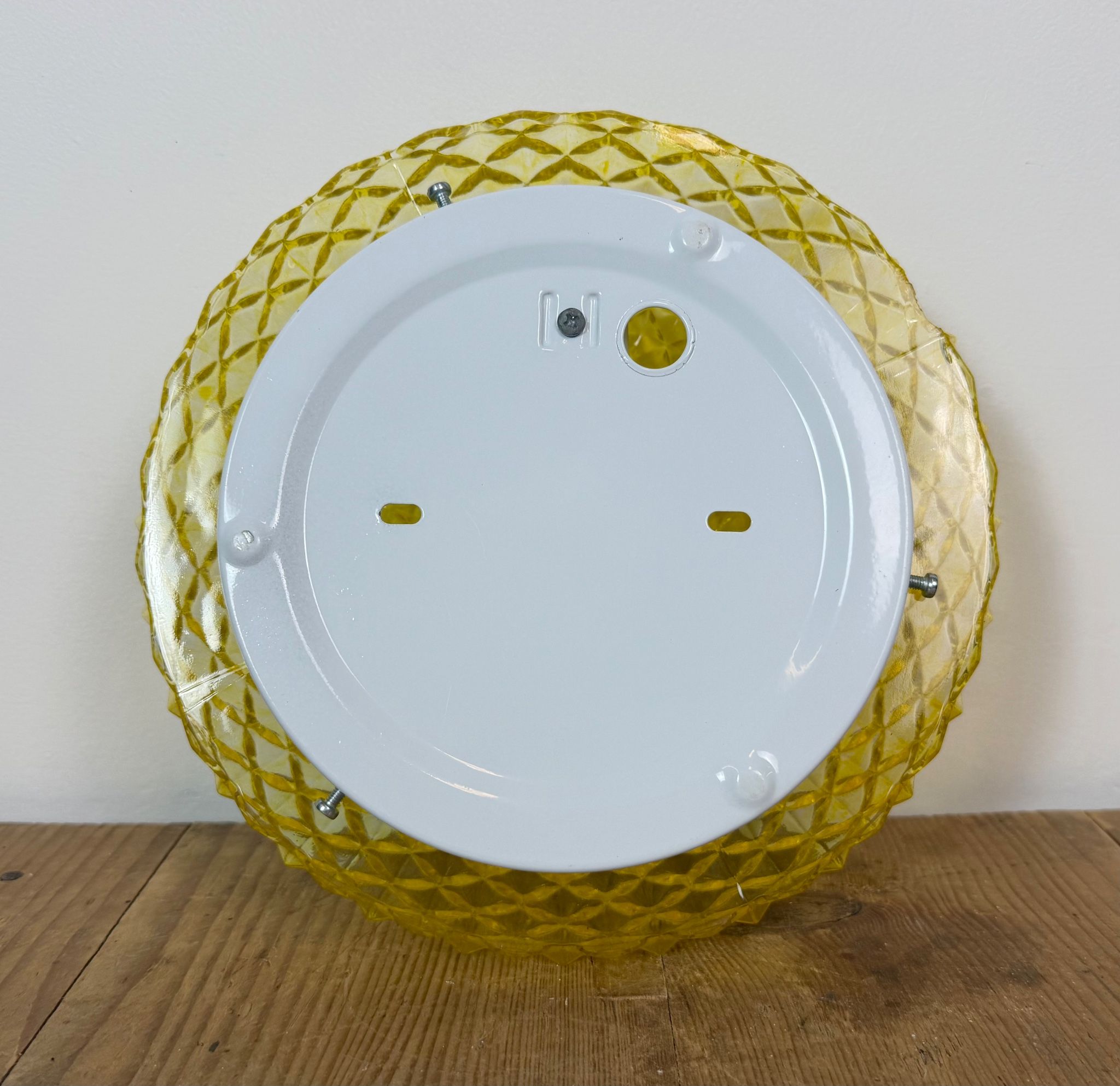 Vintage Glass Wall or Ceiling Light, 1970s