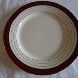 Assiettes plates porcelaine opaque digoin sarreguemines modèle pasteur