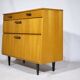 Cabinet à chaussures de style mid-century en bois d'orme, années 1960