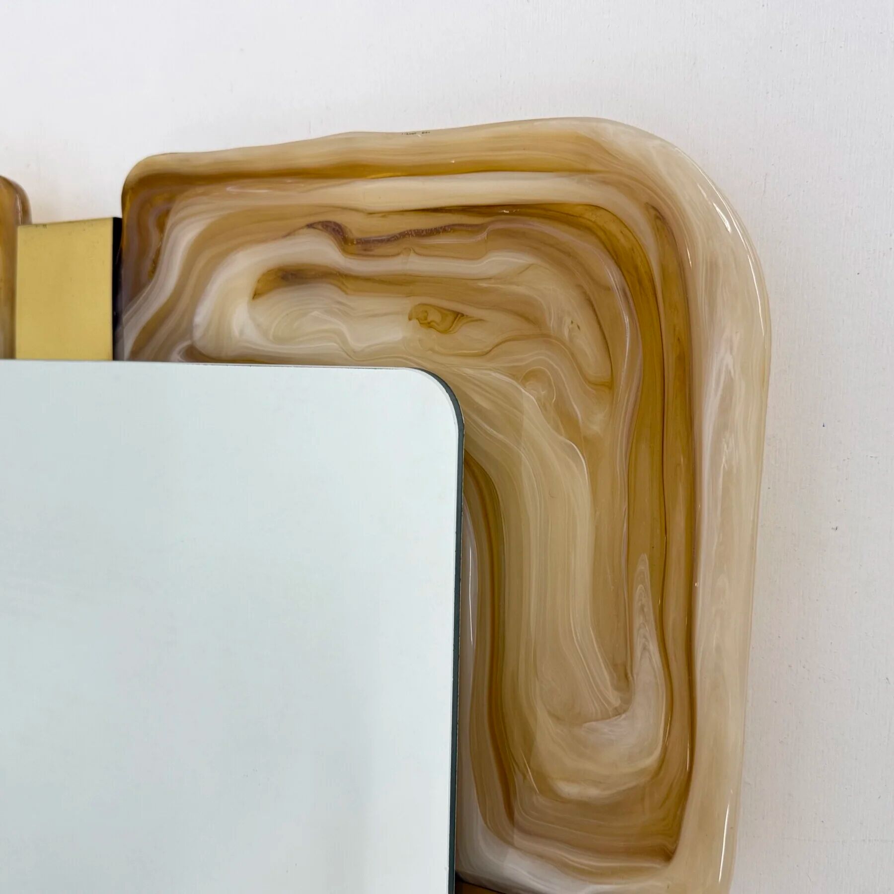 Mid-century Hillebrand lucite mirror, 1970s Germany