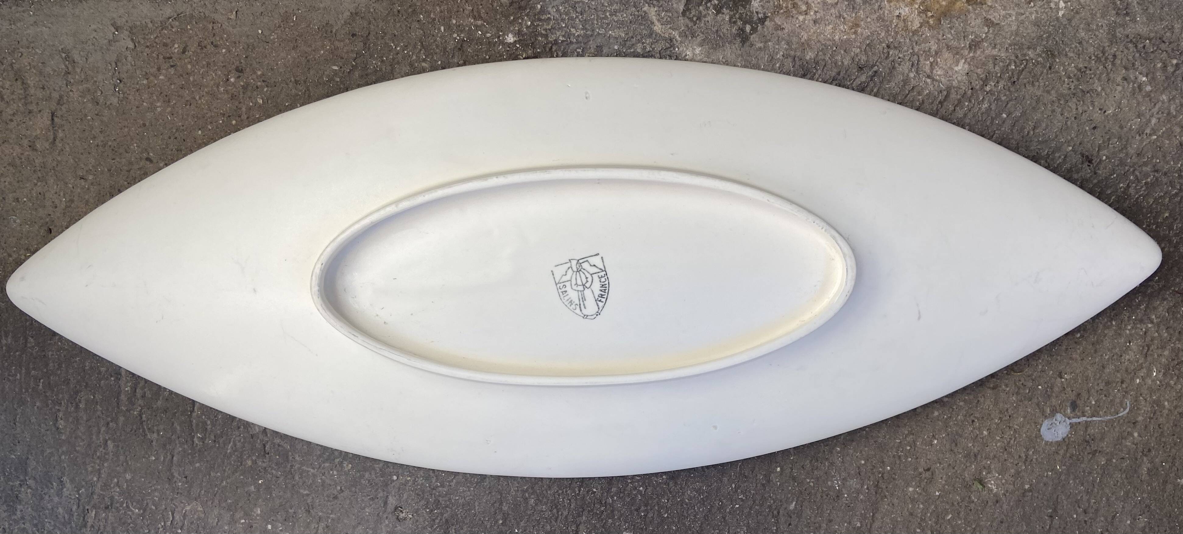 Ceramic tray "Salins" from the 1960s