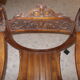 Fauteuil curule dit Dagobert néo renaissance fin XIXe bois clair