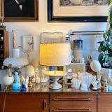 Lampe de table en travertin