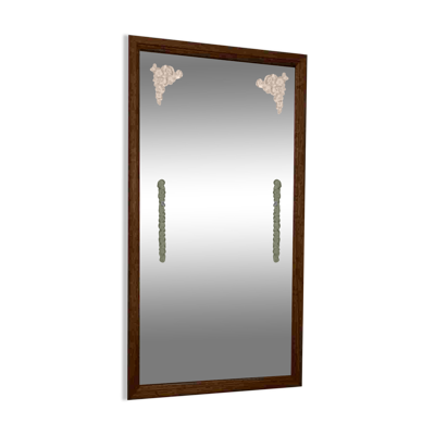 Miroir ancien gravé