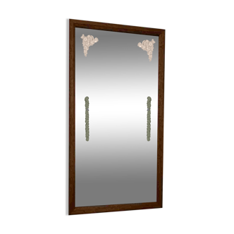 Antique engraved mirror