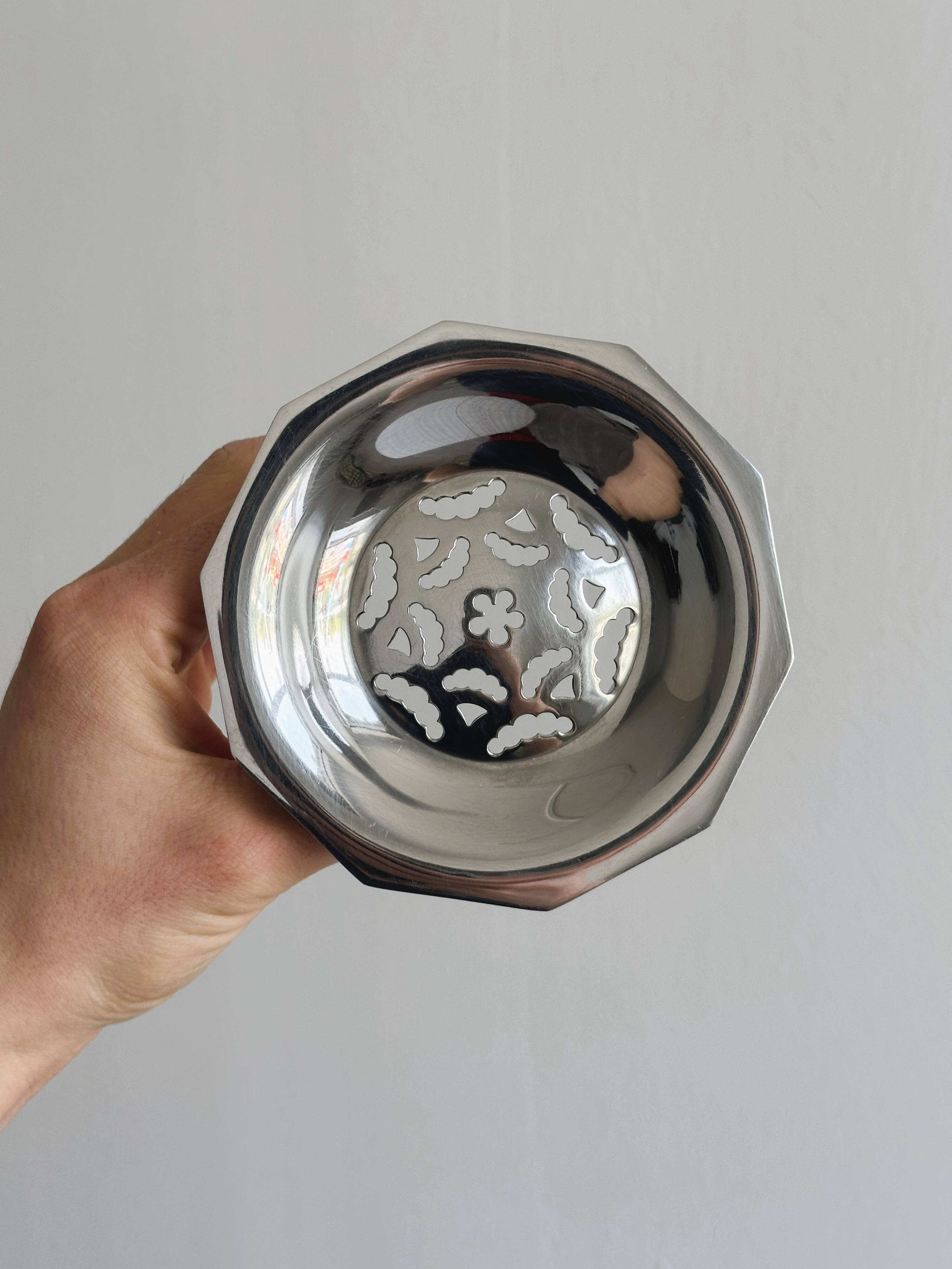 Silver-plated shell butter dish