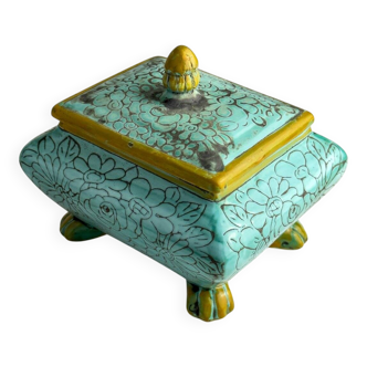 Vintage ceramic jewellery box by Maioliche d'Arte Cordivani for Ascoli Piceno, Italy, 1970s.