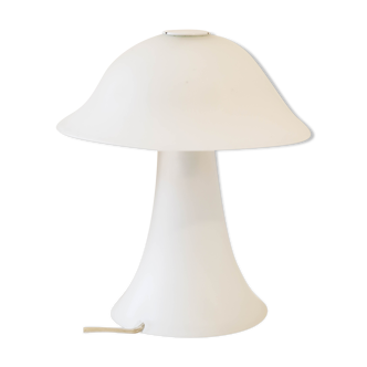 White opal glass mushroom lamp