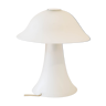 White opal glass mushroom lamp