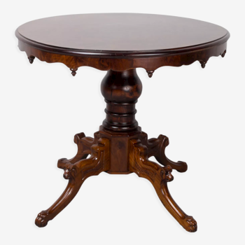 Biedermeier oval table, germany, 19th century