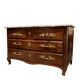 Solid mahogany chest of drawers – Louis XVI Transition style