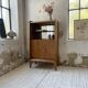 Meuble de rangement secrétaire chêne années 60