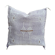 Housse de coussin en soie cactus : Coussin marocain tissé à la main 48x48cm