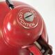 Large Red Industrial German Workshop Table Lamp from Helo Leuchten, 1950s