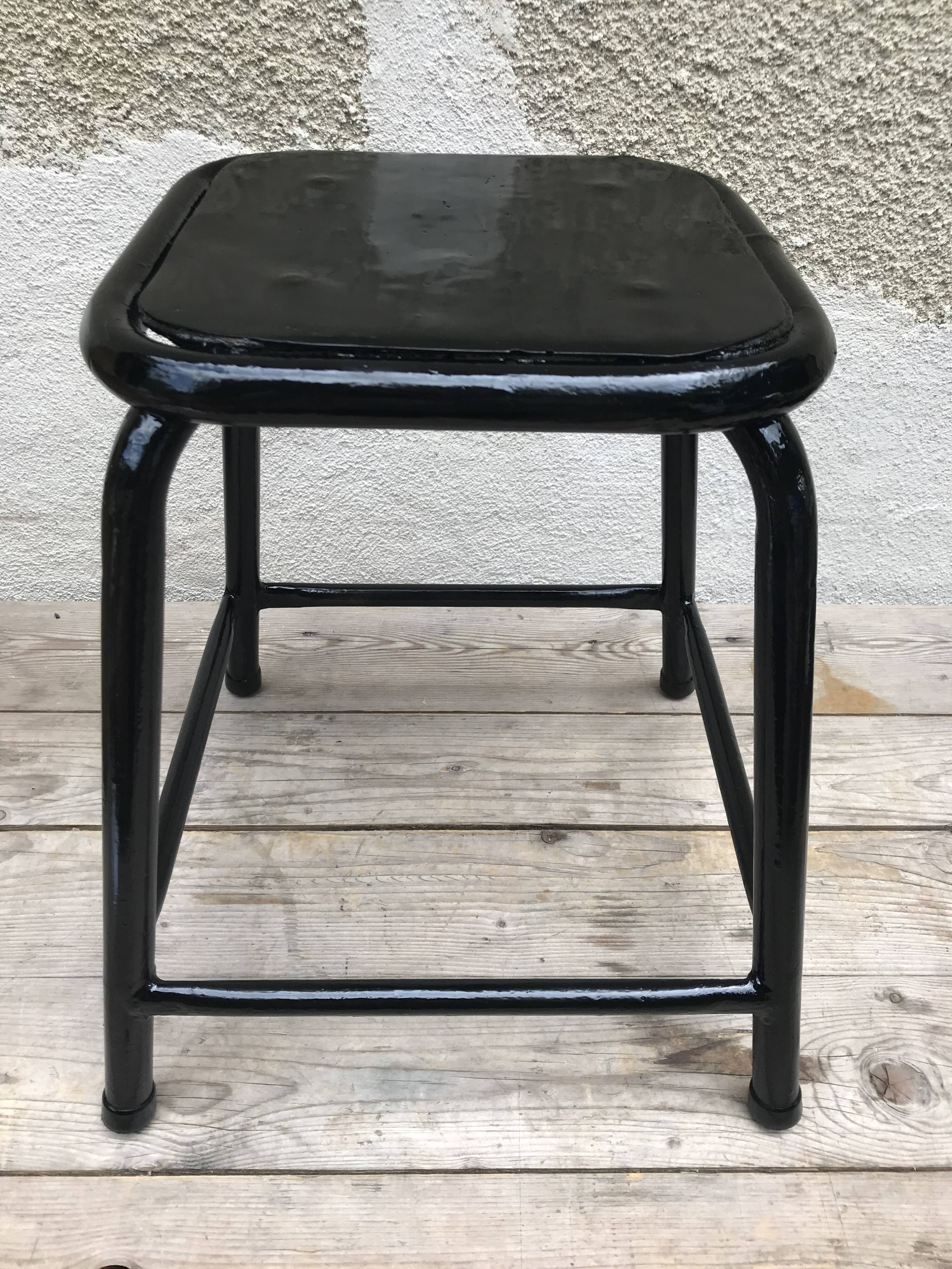 Metal workshop stool 70's
