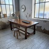 Rustic farmhouse table, solid oak, 2m