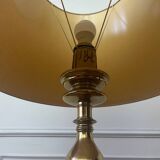 Large gilded bronze lamp