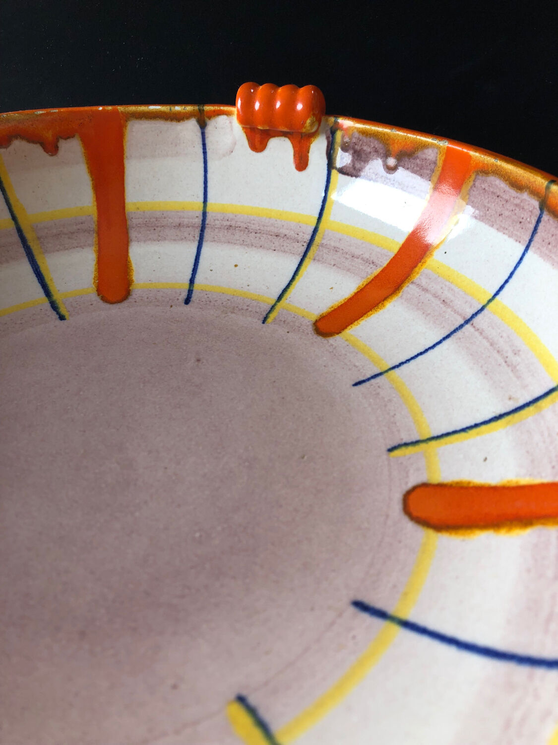 Abstract dish by Elfie Stadtler for Schramberg