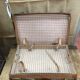Lot of leather suitcases