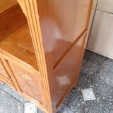 Louis XV style rosewood marquetry display case