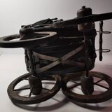 Poussette de poupée ancienne Français faite à la main,

Années 1900. Collection