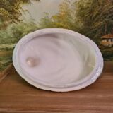 Collectible ceramic terrine Michel CAUGANT model gray partridge handmade