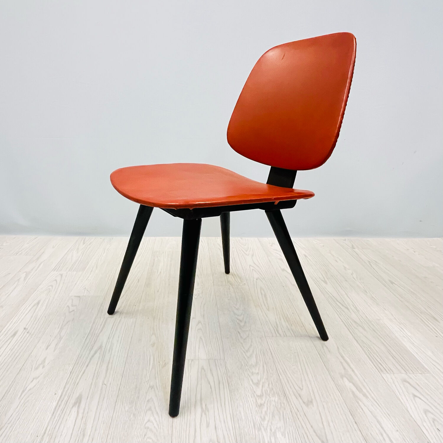 Four colourful chairs