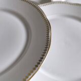 Set of 10 porcelain flat plates