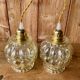 Lot de 2 suspensions baladeuse vintage.
