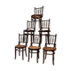 Set of 6 bistro chairs by Fischel